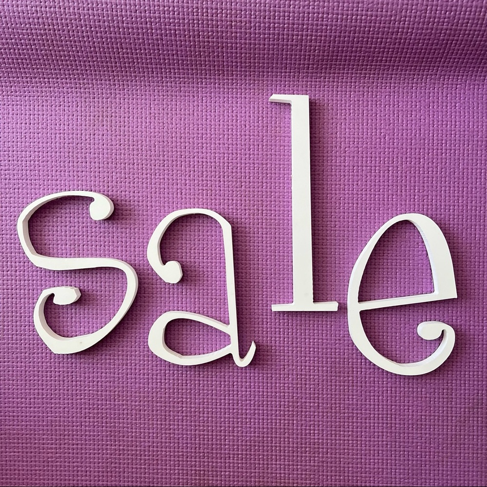 Cut out composite letters - 6 letters